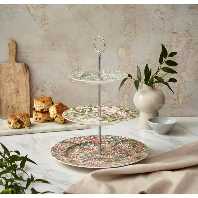Ceramic Spode Morris & Co 3-Tier Cake Stand 10.5" For Sale - Image 7 of 9