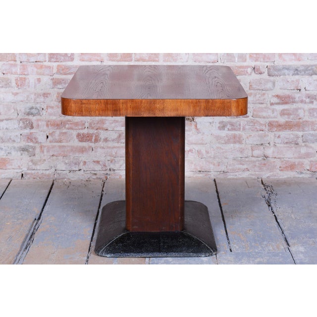 Wood Art Deco Dining Table in Oak by J. Halabala for Up Zavody, 1930s For Sale - Image 7 of 11