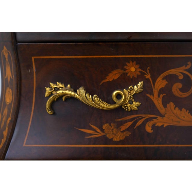 Vintage Italian Dutch Marquetry Secretary Desk For Sale - Image 11 of 18
