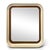 Italian Mirror in Resin and Teak, 1970s For Sale - Image 6 of 6
