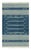 Blue Rug & Kilim's Modern Dhurrie Rug in Blue with White Stripes & Geometric Patterns - 13x19 For Sale - Image 8 of 8