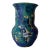 Vintage 1980s Studio Pottery Blue & Green Drip Glaze Vase For Sale