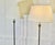 1970s Vintage Silver Floor Lamps with Shades, 1970, Set of 2 For Sale - Image 5 of 9