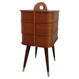 Danish Sewing Box in Teak, 1960s For Sale