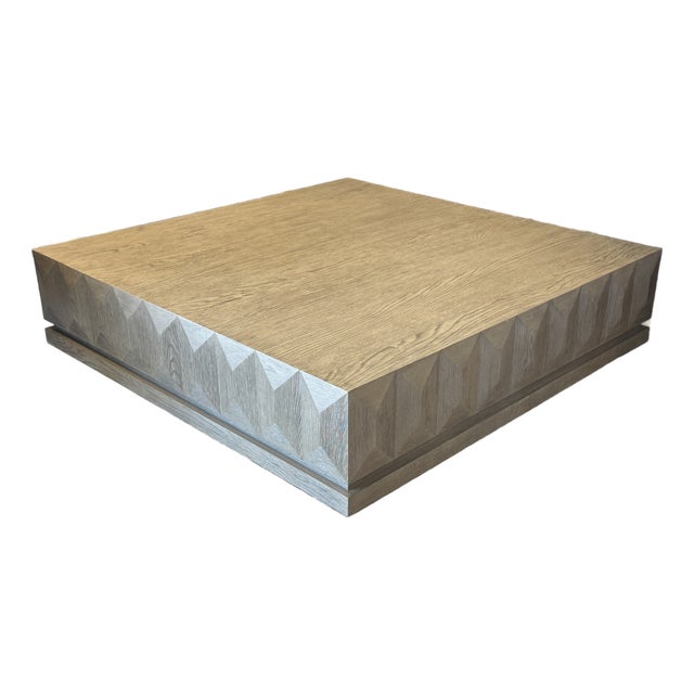 Restoration Hardware Geometric Faceted Coffee Table For Sale