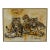 Mid-20th Century Mid-Century Modern Large Resting Tiger Canvas Painting by Pettersen Black and Gold Frame For Sale
