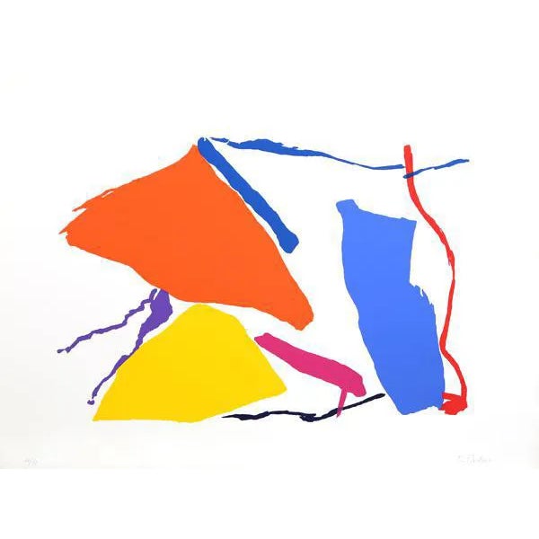 Untitled 8, 1980 Signed Screenprint by Raymond Parker For Sale