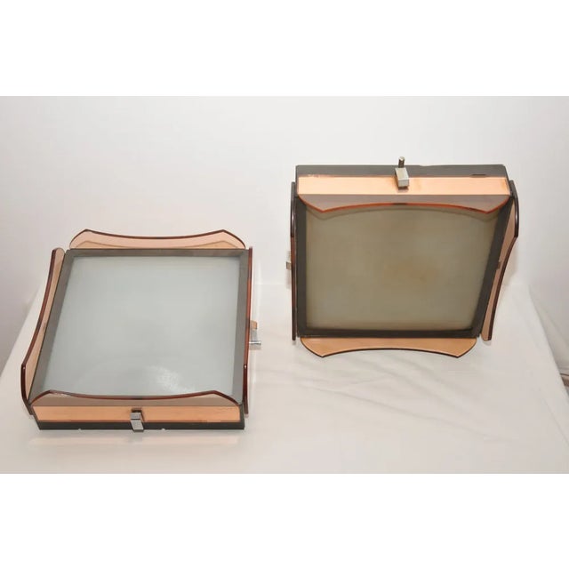 Fontana Arte Veca Ceiling Lights from Fontana Arte, 1958, Set of 2 For Sale - Image 4 of 5