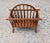 Vintage American Style Turned Spindle Oak Magazine Rack For Sale - Image 4 of 7
