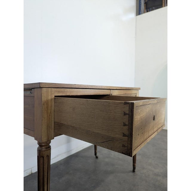 19th Century Louis XVI Mahogany Men's Dressing Table For Sale - Image 5 of 11