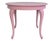 Mid-Century Round & Extendable Pink Dining Table, 1950s For Sale