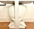 Wood 1940s White Shell Form Hollywood Regency Console Table For Sale - Image 7 of 13
