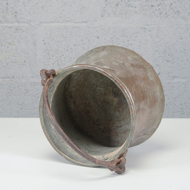 Red 20th Century Copper Bucket Boiler Bowl, 1890s For Sale - Image 8 of 9