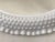 1970s Vintage Faux Milk Glass Hobnail Oval Wall Mirror For Sale - Image 5 of 9