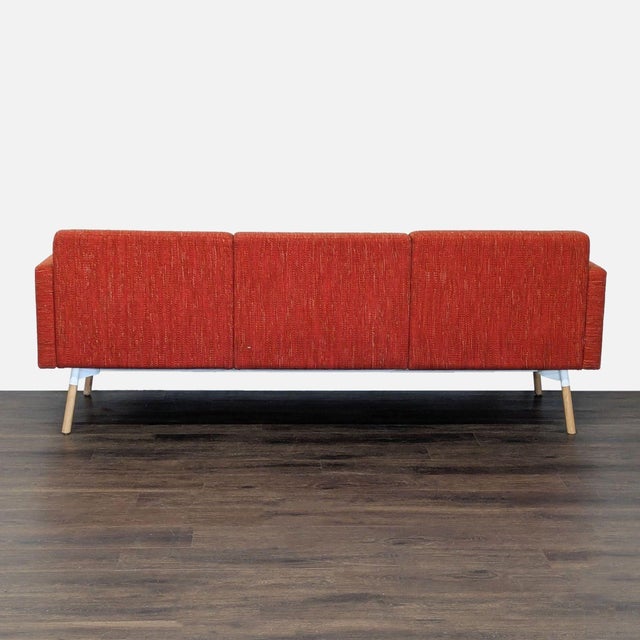 2000 - 2009 HighTower Tombolo 3-Seat Modern Sofa in Red Fabric For Sale - Image 5 of 9