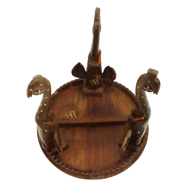 Anglo-Indian Taj Mahal Side Table in Teak, 1950s For Sale - Image 13 of 18