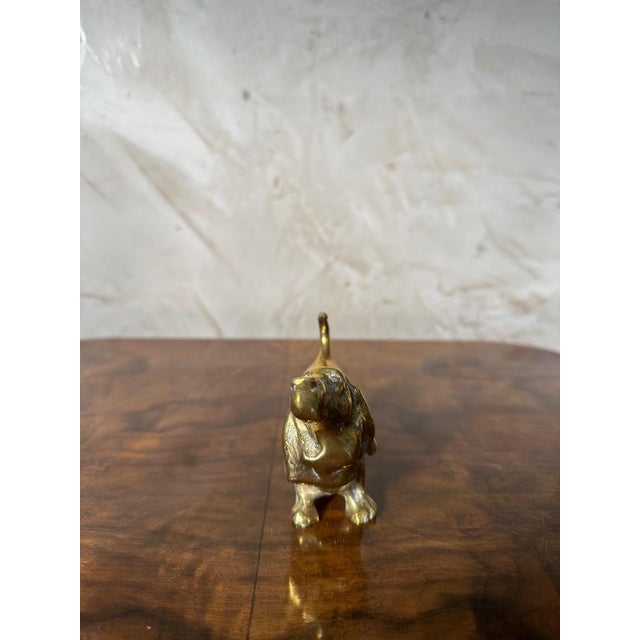 1960s Vintage Basset Hound in Brass, 1960s For Sale - Image 5 of 11