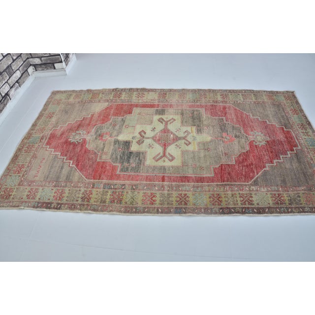 Textile 1960s Anatolian Kurdish Area Carpet For Sale - Image 7 of 10