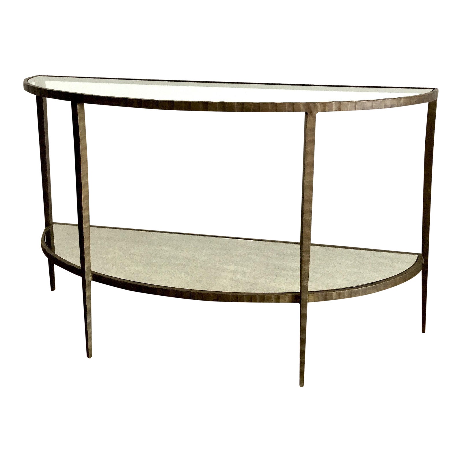 Crate & Barrel Clairemont Demilune Console Table Chairish