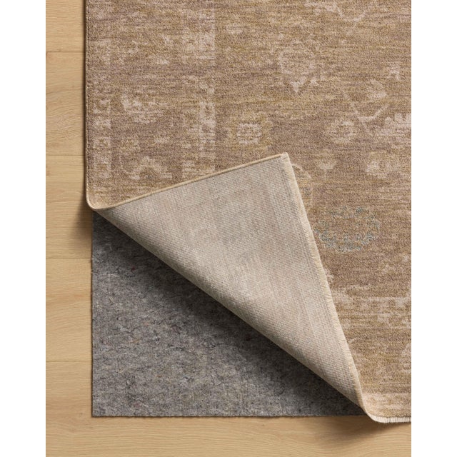 Chris Loves Julia x Loloi Louisa Taupe / Gold 5'-3" x 7'-6" Area Rug For Sale In Dallas - Image 6 of 6