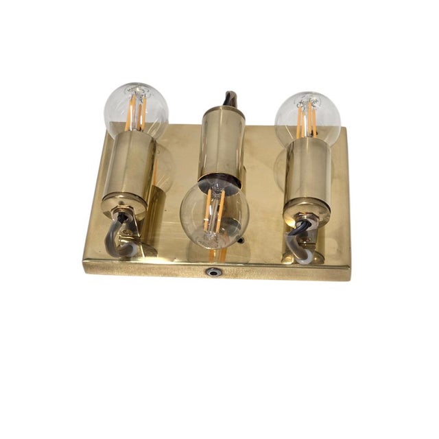 Walter Wall Lights in Crystal and Brass by Ernst Palme for Palwa, 1960s, Set of 2 For Sale - Image 14 of 15