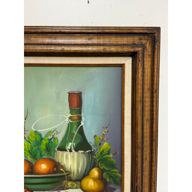 Late 20th Century Sebastian Still Life Oil Painting, Framed For Sale - Image 11 of 12