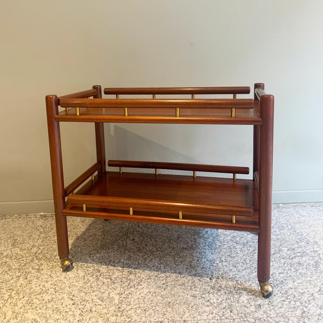 Teak Service Trolley attributed to Ilmari Tapiovaara for La Permanente Mobili Cantù, 1960s, in Very Good conditions....