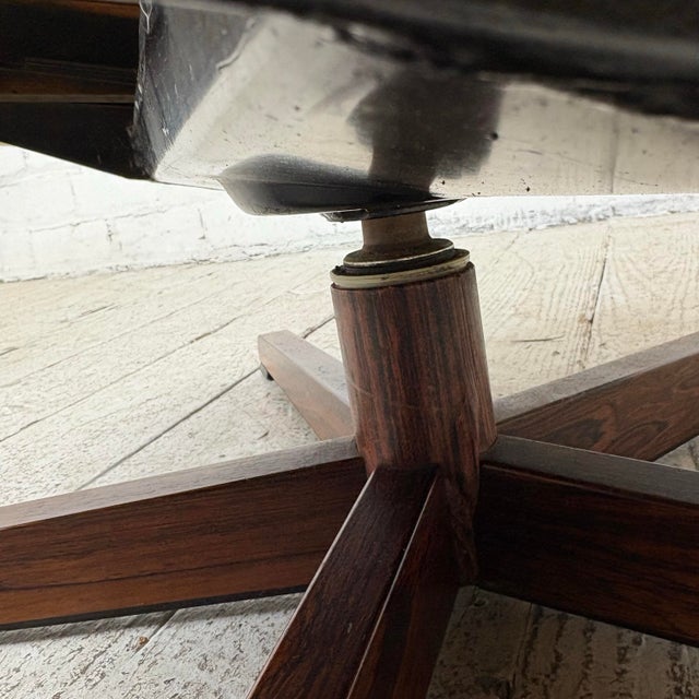 Mid Century Modern Scandinavian Lounge Chair on Rosewood Base Recliner For Sale - Image 12 of 12