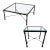 Elevate Your Living Space With the Timeless Artistry of These Diego Giacometti-Inspired Glass Top Tables 1970s For Sale
