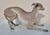 Ceramic Life Size Antique French Porcelain Grey Hound 1867 ( 159 Years Old) For Sale - Image 7 of 16