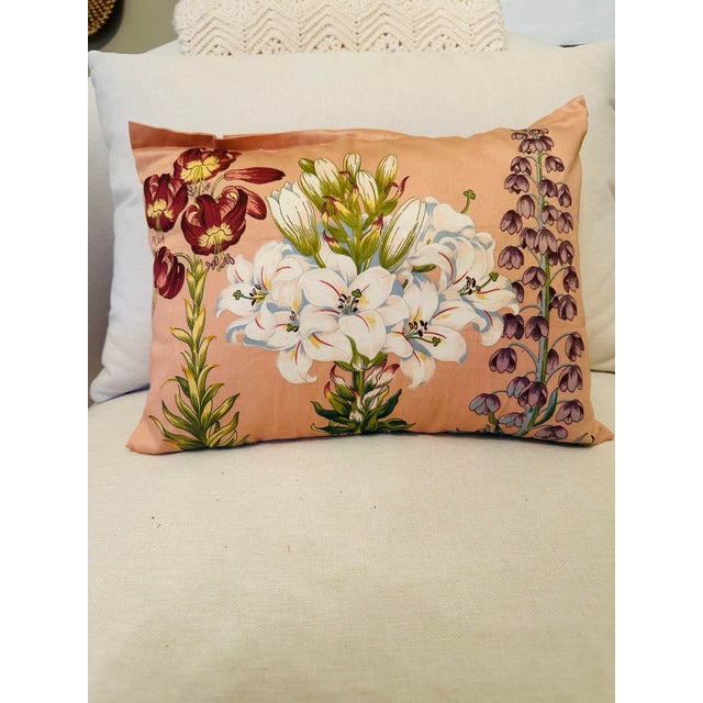 This is the most charming pillow! Handmade in a beautiful fabric. I love the seams in unexpected places, if you look...