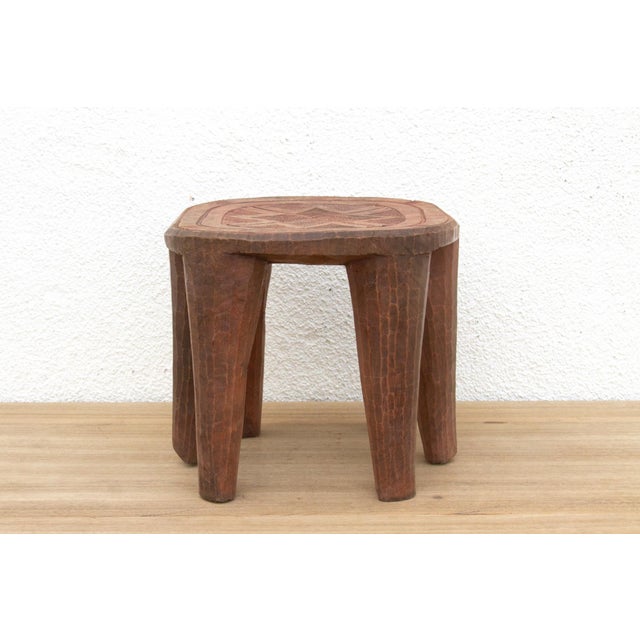 1950s Carved Vintage Heritage Nupe Stool For Sale - Image 5 of 8