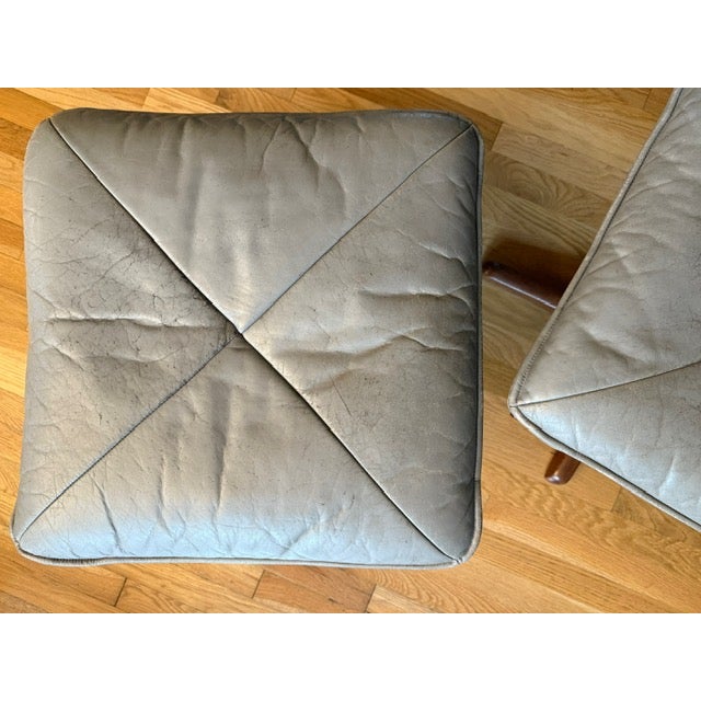Mid Century Scandinavian Modern Foot Stool in the Style of Lied Mobler For Sale - Image 16 of 18