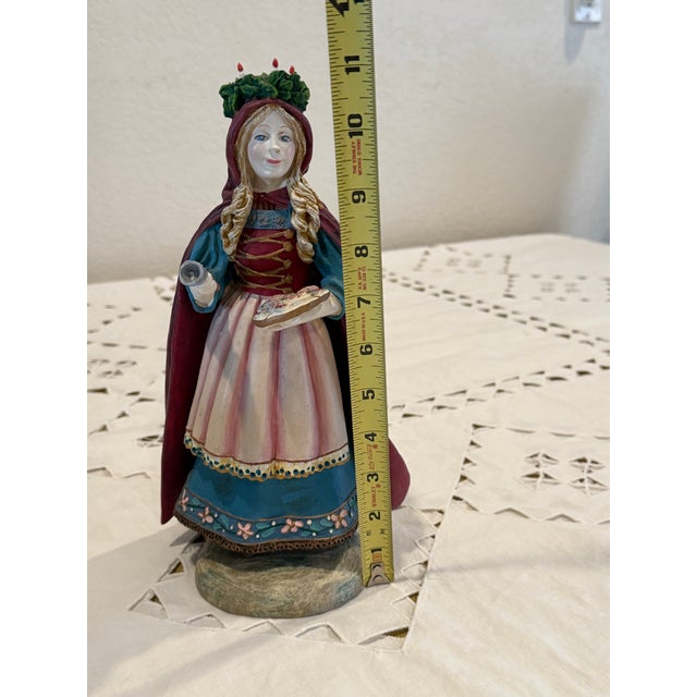 Burgundy Duncan Royal St. Lucia Collectible Statue For Sale - Image 8 of 9