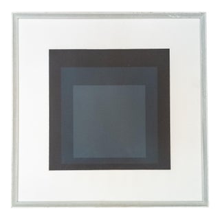 Mid-Century Serigraph Silkscreen Print of Josef Albers #4 in Series "Hard Edge, Soft Edge", 191/200 For Sale