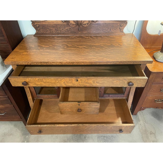 Antique American Empire Revival Style Sideboard/Buffet For Sale - Image 10 of 12