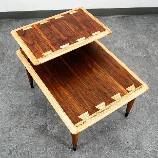 Mid-Century Modern Mid Century Modern End Table Side Nightstand Lane Acclaim Restored Step Up MCM For Sale - Image 3 of 11