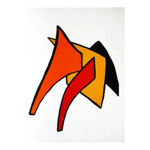 Calder Original Lithograph Dm03141 Derriere Le Miroir 1963