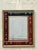 Vintage Regency Embossed Leather Books Mirror. Great piece for any book lover. Walt Whitman and Louisa May Alcott book...