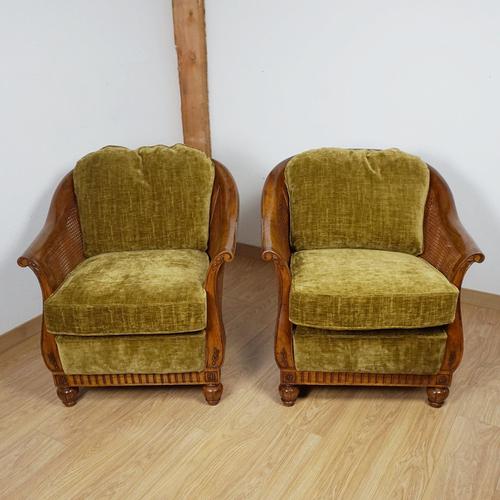 Vintage Beregére Chairs, 1940s, Set of 2 For Sale - Image 3 of 9
