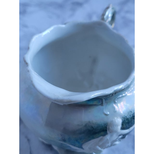 1920s German Lusterware Porcelain Creamer For Sale - Image 9 of 10