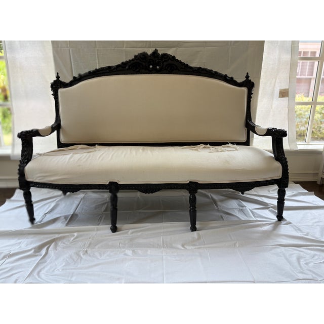 Early 1900s Louis XVI Rococo Revival 5 Piece Parlor Set For Sale - Image 15 of 15