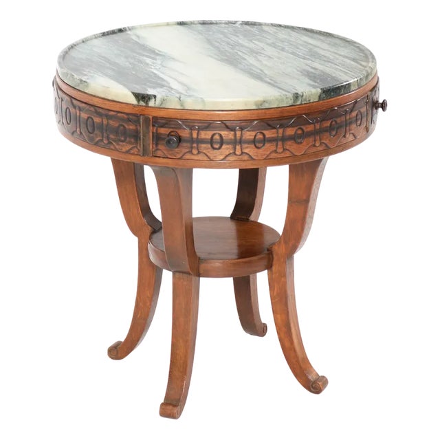 Art Deco Oak Amsterdamse School Coffee Table by T. Woonhuys, Amsterdam, 1920s For Sale