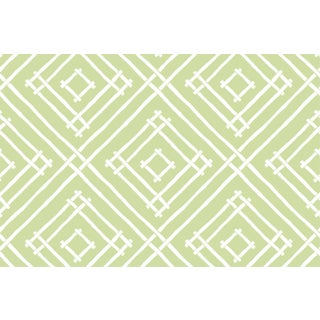 Island House Meadow Green Fabric by the Yard For Sale