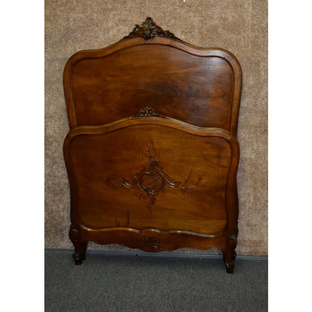 Antique Carved Walnut French Twin Bed Chairish