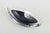 Kosta Boda, Sweden Art glass bowl, 1970s. Mouth-blown bowl in clear and black glass with an elegant boat-shaped silhouette...