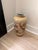 Hand-Painted Asian Ceramic Floor Vase With Monkey & Floral Motif For Sale - Image 4 of 7