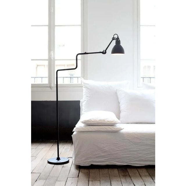 Contemporary Black Lampe Gras N° 411 Floor Lamp by Bernard-Albin Gras For Sale - Image 3 of 11