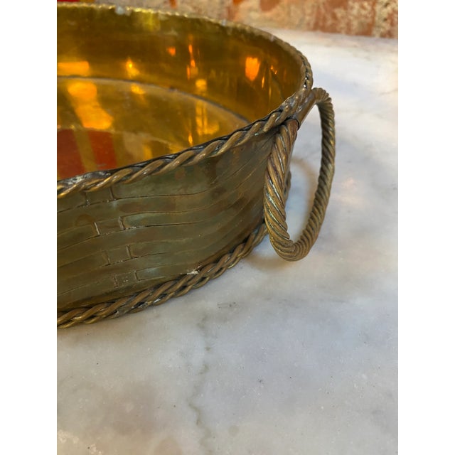 Mid-Century Modern 1950s Italian Brass Bowls - a Pair For Sale - Image 3 of 8