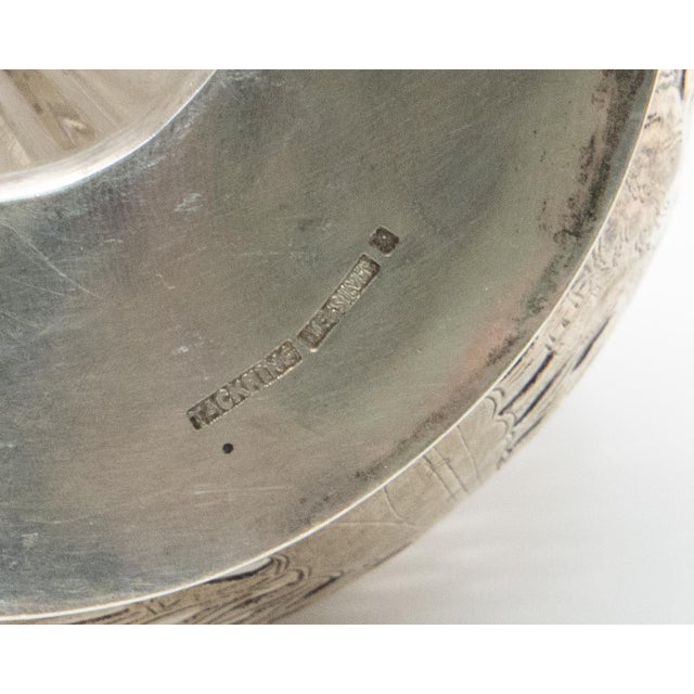 Antique Asian Decanter Silver Over Glass, Late 19th Century For Sale - Image 12 of 13